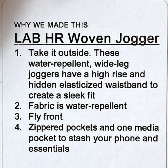 NWT LULULEMON LAB High Rise Woven Jogger in Trench - Size 2 - Picture 7 of 15